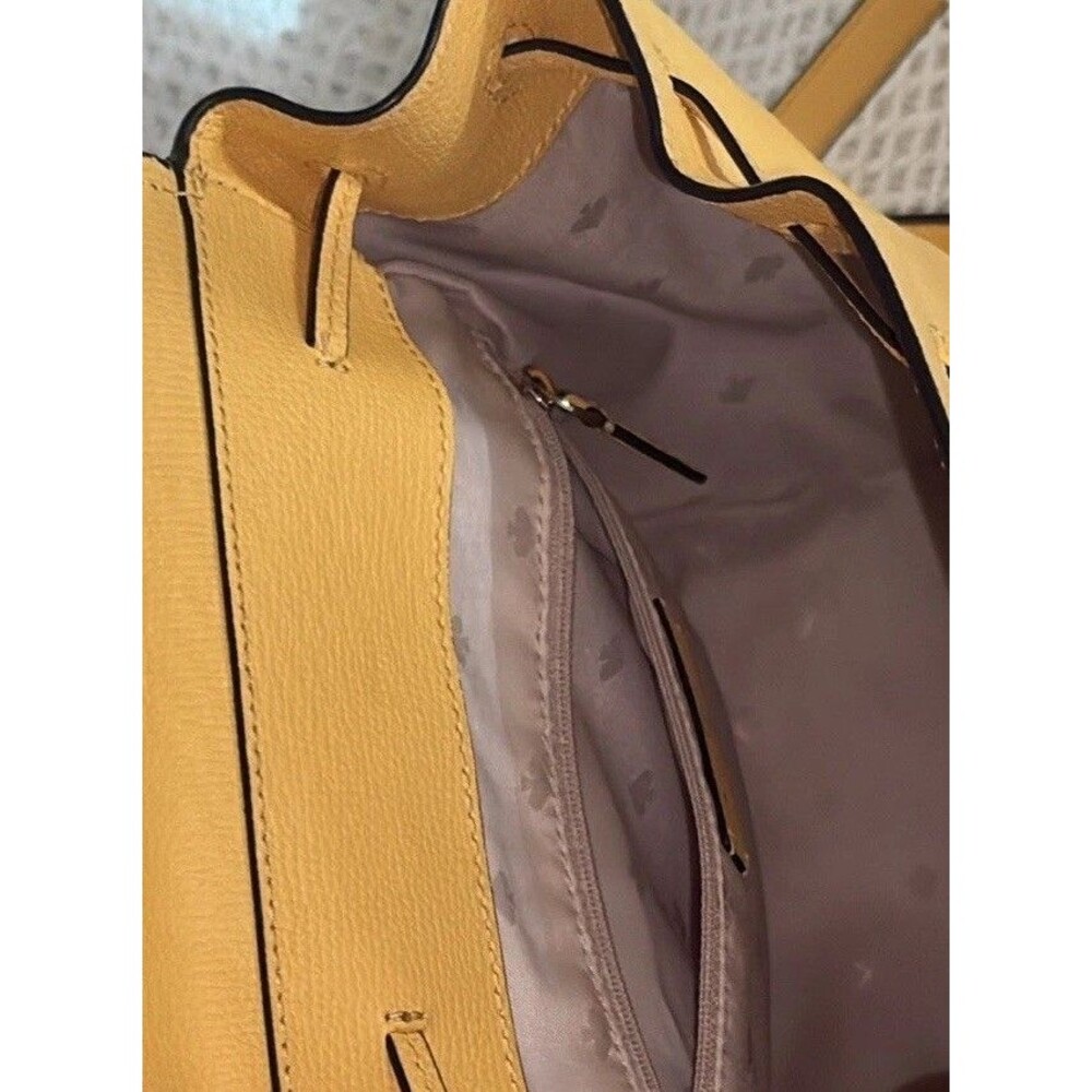 kate spade new york Darcy Flap Mini Backpack - Daybreak Yellow Designer Bag - Picture 7 of 12